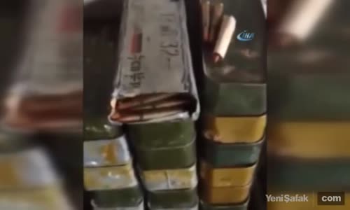 Afrin’de Teröristlere Ait Sığınakta Mühimmat Ele Geçirildi