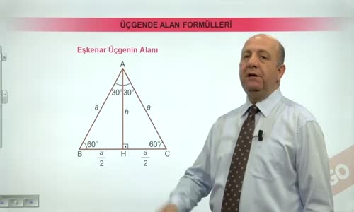 EBA GEOMETRİ LİSE  ÜÇGEN -EŞKENAR ÜÇGENİN ALANI