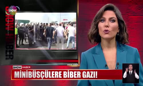 Minibüsçülere biber gazı!