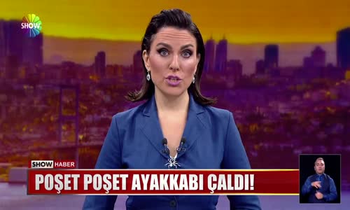 Poşet poşet ayakkabı çaldı! 