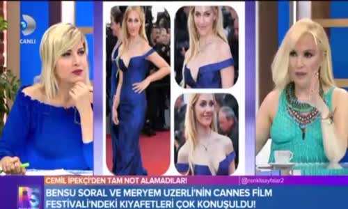 Fahriye Evcenin Cannes da Giydiği Kıyafet Felaket