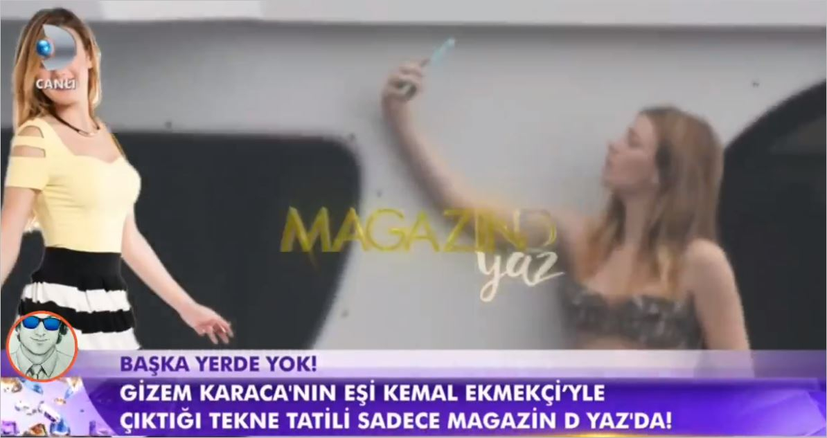 Gizem Karaca'nın Moral Tatili Ve Selfie Denemeleri