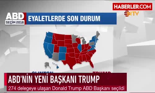 Son Dakika! ABD'nin Yeni Başkanı Donald Trump