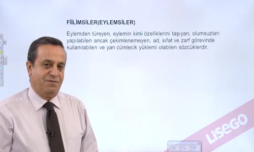 EBA TÜRKÇE LİSE SÖZCÜK TÜRLERİ-FİİLİMSİ(EYLEMSİ)-EYLEMSİLER VE EYLEMSİLERİN ÖZELLİKLERİ