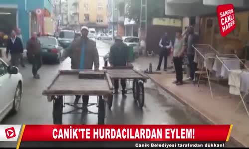 Canik'te Hurdacılardan Eylem