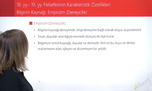 EBA FELSEFE LİSE MS 18.YY-MS 19.YY FELSEFESİ - BİLGİNİN KAYNAĞI PROBLEMİ -EMPİRİZM