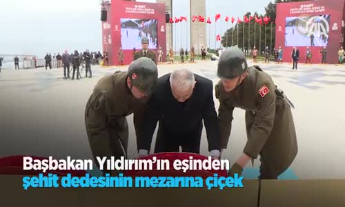 Başbakan Yıldırım'ın Eşinden Şehit Dedesinin Mezarına Çiçek