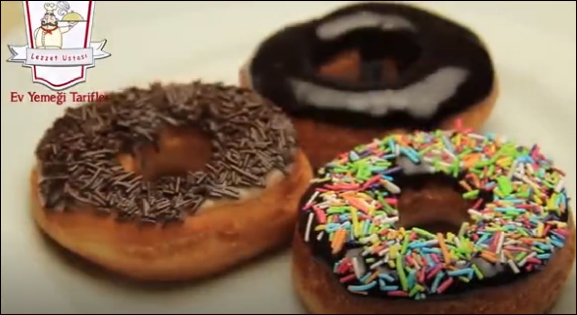 Çikolatalı Donut Tarifi  Şekerli Halka Hamur Kızartması