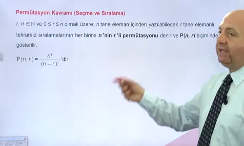 EBA MATEMATİK LİSE 4 PERMÜTASYON KAVRAMI(SEÇE BE SIRALAMA)