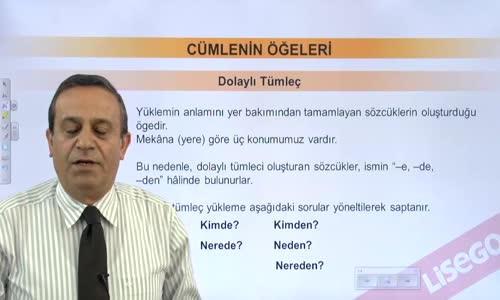 EBA TÜRKÇE LİSE CÜMLENİN ÖGELERİ-YARDIMCI ÖGELER-DOLAYLI TÜMLEÇ