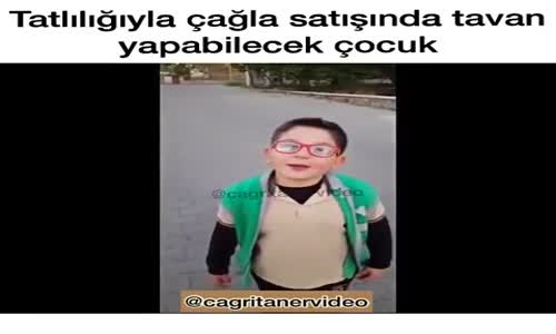 Sevimli  Çocuk Çağla Satıyor