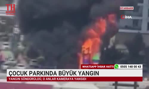 ÇOCUK PARKINDA BÜYÜK YANGIN