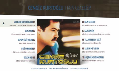 Cengiz Kurtoğlu - Aklımda Gözleri Kaldı