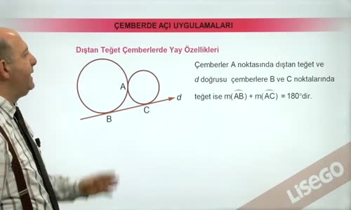 EBA GEOMETRİ LİSE ÇEMBERDE AÇILAR-DIŞTAN TEĞET ÇEMBERLERDE YAY ÖZELLİKLERİ