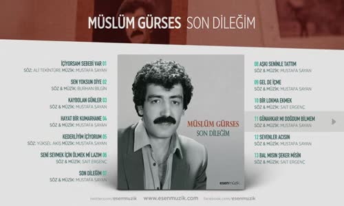 Günahkar Mı Doğdum Bilmem Müslüm Gürses