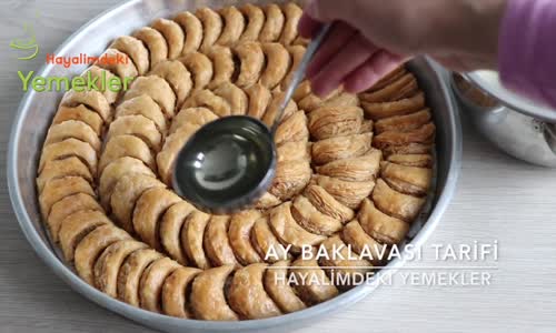  Sadece 2 Bezeyle Oklavasız Ay Baklavası Bayram Baklavası