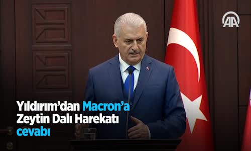 Yıldırım'dan Macron'a Zeytin Dalı Harekatı Cevabı