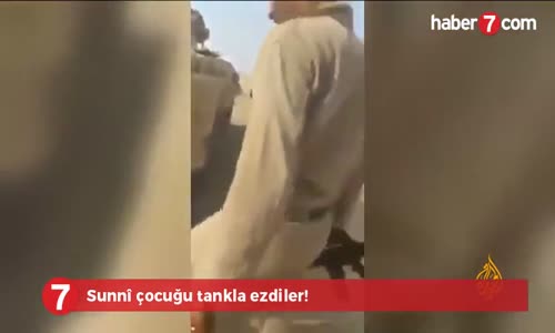 Sunnî Çocuğu Tankla Ezdiler