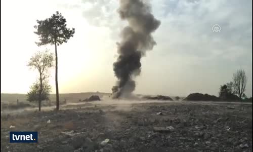 Nusaybin'de Ele Geçirilen Bomba Böyle Imha Edildi