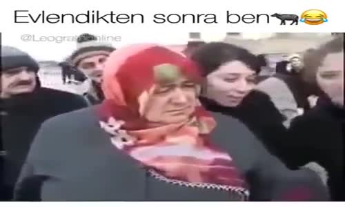 Kocasına Öyle Öküz Gibi Bakıyor Diyen Tatlı Teyze!!!Çok Komik