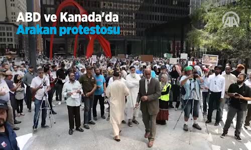 Abd ve Kanada'da Arakan Protestosu