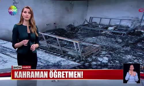 Kahraman öğretmen!