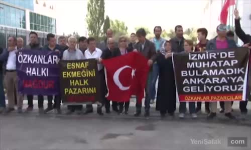 Pazarcılar CHP Genel Merkezi Önünde Eylem Yaptı