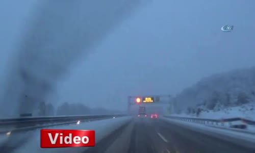 Bolu'da Yoğun Kar Yağışı Başladı