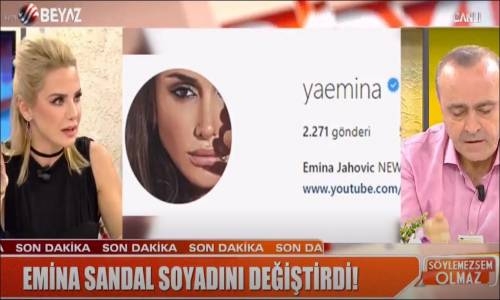 Emina Sandal'dan Şoke Eden Soyadı Hamlesi