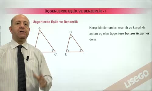 EBA GEOMETRİ LİSE 4 ÜÇGEN -ÜÇGENLERDE EŞLİK VE BENZERLİK