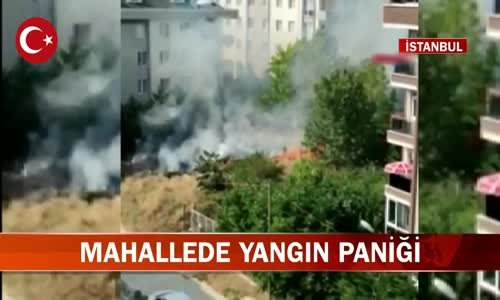 İstanbul Beylikdüzü'nde Bir Mahallede Yangın Çıktı! İşte Görüntüler