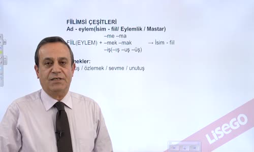 EBA TÜRKÇE LİSE SÖZCÜK TÜRLERİ-FİİLİMSİ(EYLEMSİ)-AD-EYLEM VE AD- EYLEMİN ÖZELLİKLERİ