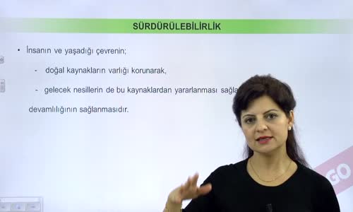 EBA BİYOLOJİ LİSE - EKOLOJİ VE GÜNCEL ÇEVRE SORUNLARI - EKOSİSTEM HİZMETLERİ VE SÜRDÜRÜLEBİLİRLİK - SÜRDÜRÜLEBİLİRLİK