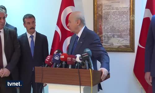 Bahçeli; MHP Cumhurbaşkanı'nın Yanındadır