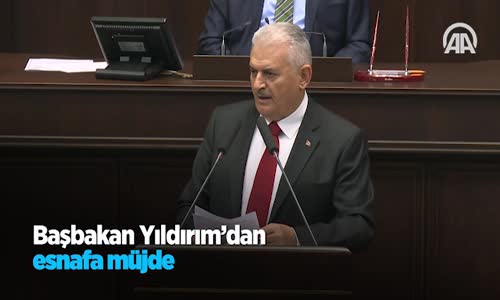 Başbakan Yıldırım'dan Esnafa Müjde