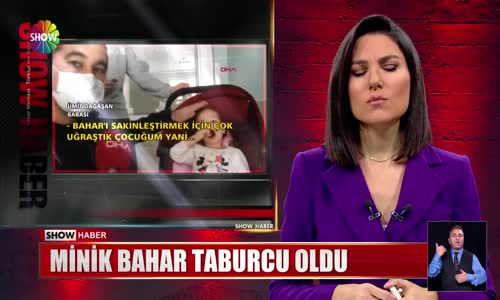 Minik bahar taburcu oldu 