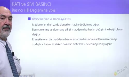 EBA FİZİK LİSE -BASINÇ - BASINCIN HAL DEĞİŞİMİNE ETKİSİ