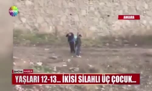 3 Çocuğun Çevreye Ateş Açması