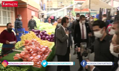 Ekrem İmamoğlu'nu görenler şaşkına döndü! Metroya bindi, pazara gitti!