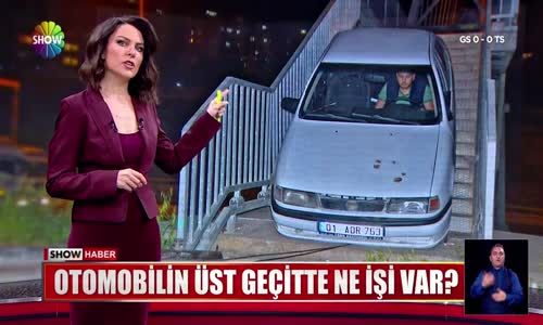 Otomobilin üst geçitte ne işi var-