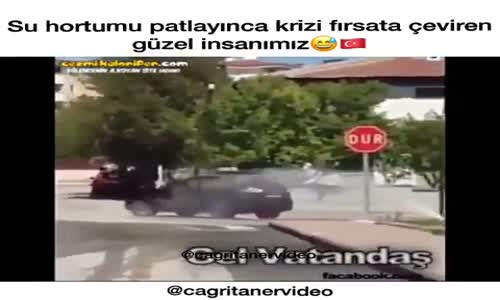 Su Hortumu Patlayınca Krizi Fırsata Çeviren Güzel İnsanlarımız