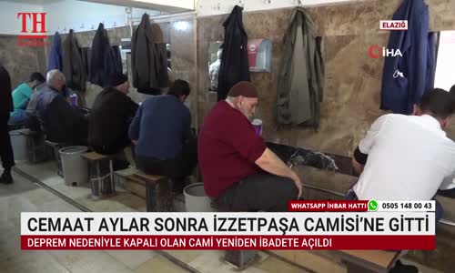 CEMAAT AYLAR SONRA İZZETPAŞA CAMİSİ’NE GİTTİ