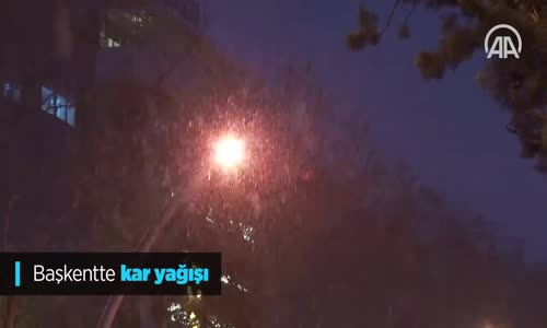 Ankara'da kar yağışı