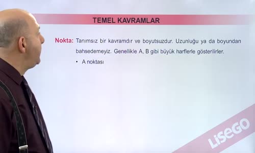 EBA GEOMETRİ LİSE   TEMEL KAVRAMLAR