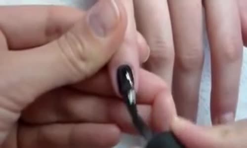 Çiğdem Sarp Mükemmel Siyah Beyaz Tırnak Süsleme Nailart