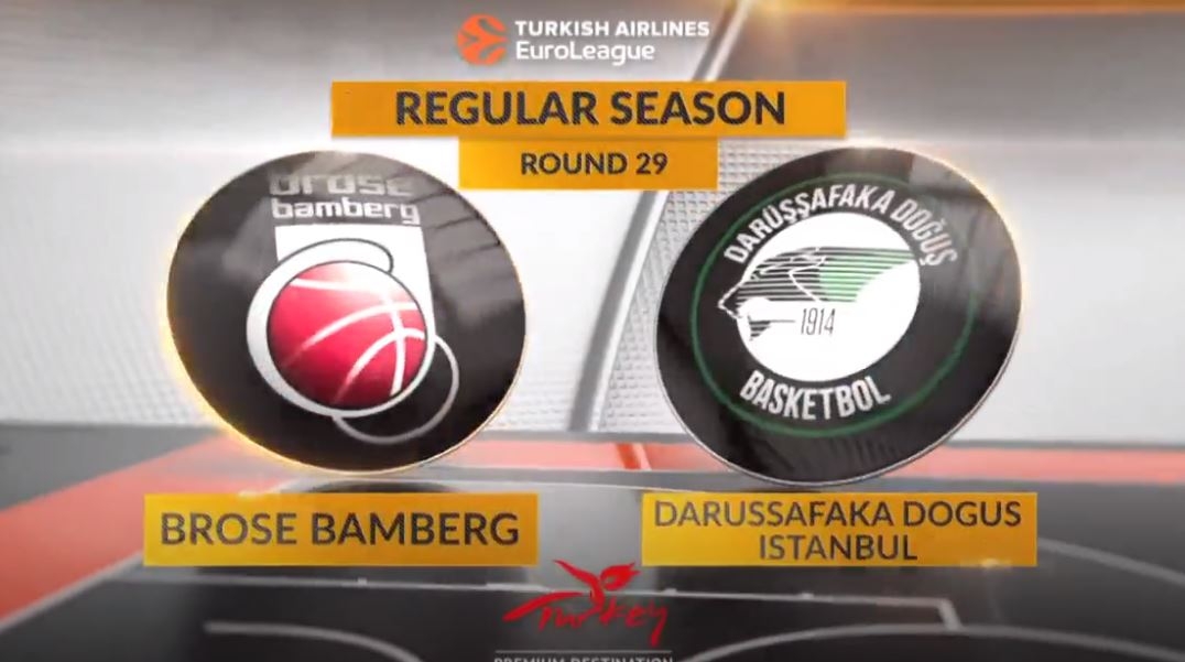 Brose Bamberg 97-99 Darüşşafaka Doğuş (Maç Özeti - 30 Mart 2017)