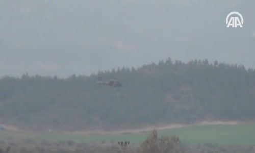 Afrin'deki Terör Mevzileri Atak Helikopterleri Ve Obüslerle Vuruluyor