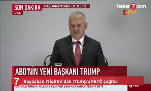 Başbakan Yıldırım'dan Trump'a Fetö çağrısı