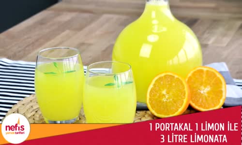 1 Portakal 1 Limon ile Limonta Yapımı  Pratik Limonata Tarifi 