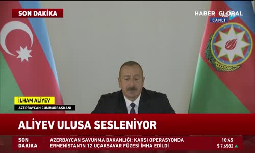 Azerbaycan Cumhurbaşkanı Aliyev Ulusa Seslendi! SON DAKİKA 